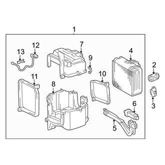 Toyota OE - Air Conditioner & Heater - Evaporator Components (3.4L)