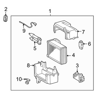 Toyota OE - Air Conditioner & Heater - Evaporator Components (3.4L)