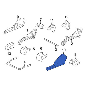 Toyota OE - Front Right Inner Seat Track Cover