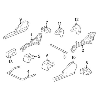 Toyota OE - Seats & Tracks - Tracks & Components (Bucket Seats, Passenger Side)