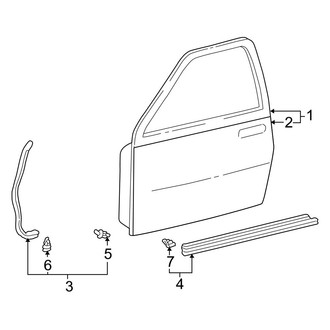 Toyota OE - Front Door - Door & Components