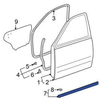 Toyota OE - Front Door Shell Seal