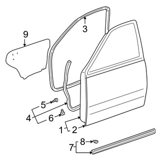 Toyota OE - Front Door - Door & Components (Limited / SR5 Double Cab)