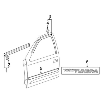 Toyota OE - Front Door - Exterior Trim