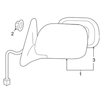 Toyota OE - Front Door - Outside Mirrors (Double Cab)