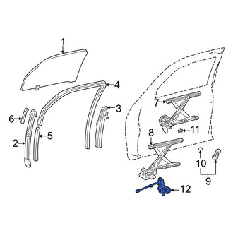 Toyota OE - Front Left Window Motor