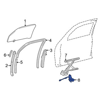 Toyota OE - Front Left Window Motor