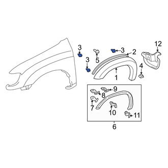 Toyota OE - Door Molding Clip