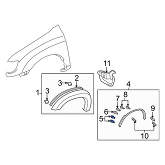 Toyota OE - Wheel Arch Molding Clip