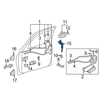 Toyota OE - Front Left Door Lock Cylinder