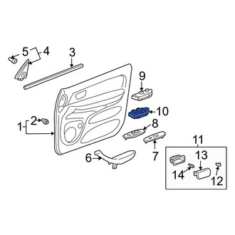 Toyota OE - Front Left Door Window Switch