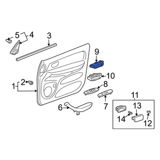Toyota OE - Front Right Door Window Switch