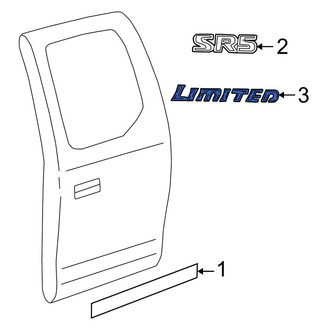 Toyota OE - Rear Door Emblem