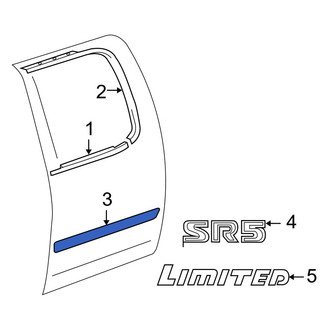 Toyota OE - Front Left Door Molding