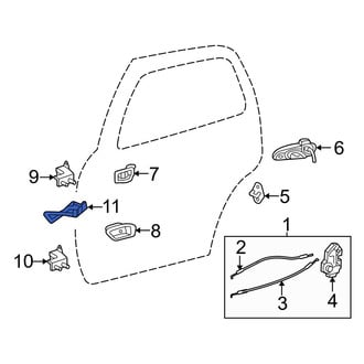 Toyota OE - Rear Right Door Check