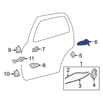 Toyota OE - Front Right Outer Exterior Door Handle