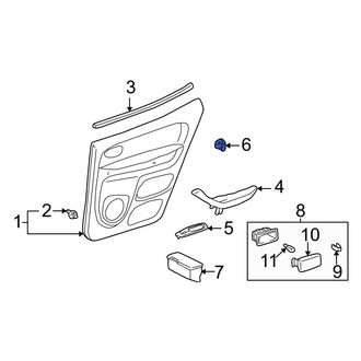 Toyota OE - Rear Door Window Switch