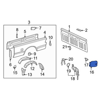 Toyota OE - Rear Fuel Filler Door
