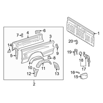 Toyota OE - Pick Up Box - Front & Side Panels (Access Cab)