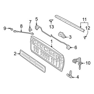 Toyota OE - Pick Up Box - Tail Gate (Access Cab)
