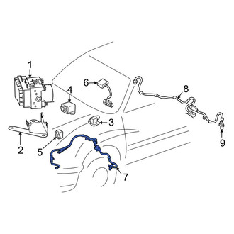 Toyota OE - Rear ABS Wheel Speed Sensor Wiring Harness