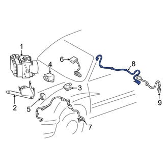 Toyota OE - Rear ABS Wheel Speed Sensor Wiring Harness