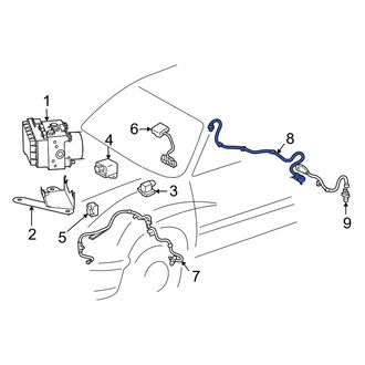 Toyota OE - Rear ABS Wheel Speed Sensor Wiring Harness