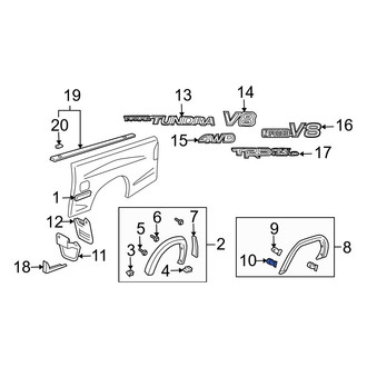 Toyota OE - Wheel Arch Molding Clip