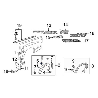 Toyota OE - Fender Flare Clip