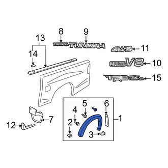 Toyota OE - Rear Left Fender Flare