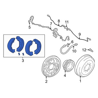 Toyota OE - Rear Drum Brake Shoe