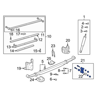 Toyota OE - Rear Leaf Spring Bracket