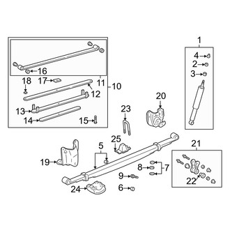 Toyota OE - Rear Left Leaf Spring Assembly