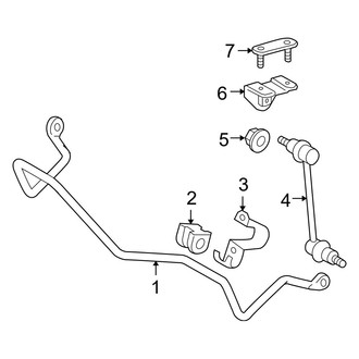 Toyota OE - Rear Suspension - Stabilizer Bar & Components