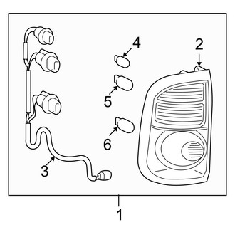 Toyota OE - Rear Lamps - Combination Lamps (Double Cab)