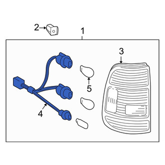 Toyota OE - Rear Tail Light Wiring Harness