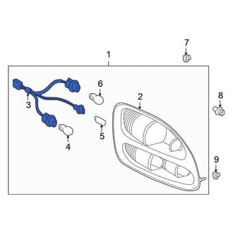 Toyota OE - Rear Tail Light Wiring Harness