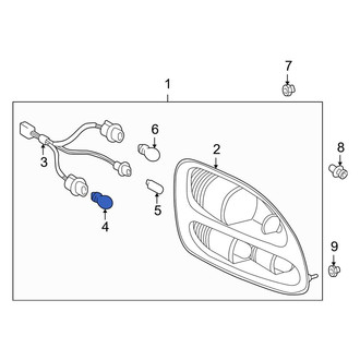 Toyota OE - Rear Tail Light Bulb