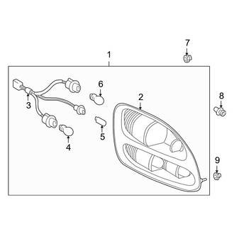 Toyota OE - Rear Lamps - Combination Lamps