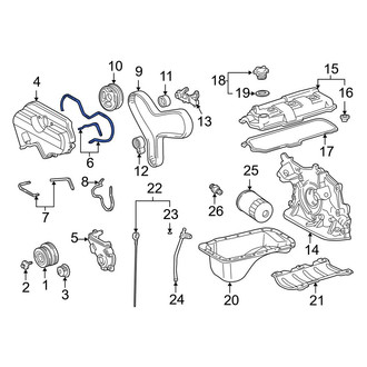 Toyota OE - Right Lower Engine Timing Cover Gasket