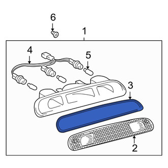Toyota OE - Center High Mount Stop Light Gasket