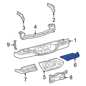 Toyota OE - Rear Right Bumper Step Pad