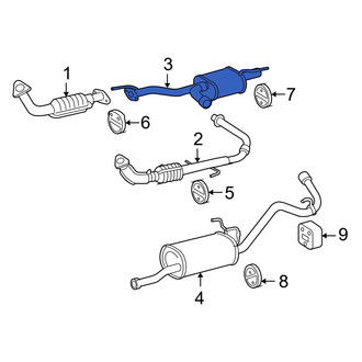 Toyota OE - Rear Exhaust Muffler