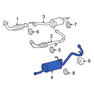 Toyota OE - Rear Exhaust Muffler