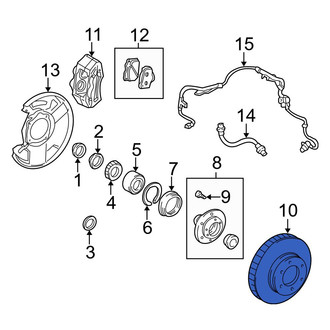 Toyota OE - Front Disc Brake Rotor