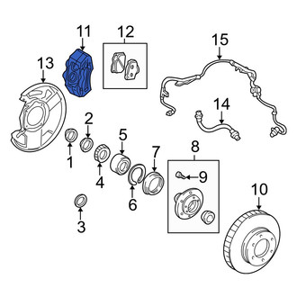 Toyota OE - Front Right Disc Brake Caliper