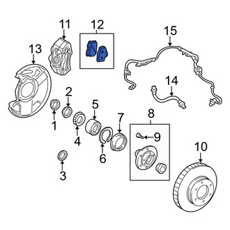 Toyota OE - Front Disc Brake Pad Set