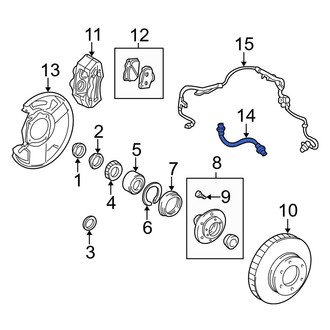 Toyota OE - Front Left Brake Hydraulic Hose