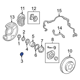 Toyota OE - Front Wheel Bearing Spacer