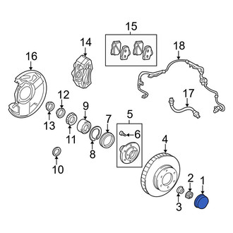 Toyota OE - Front Wheel Bearing Dust Cap